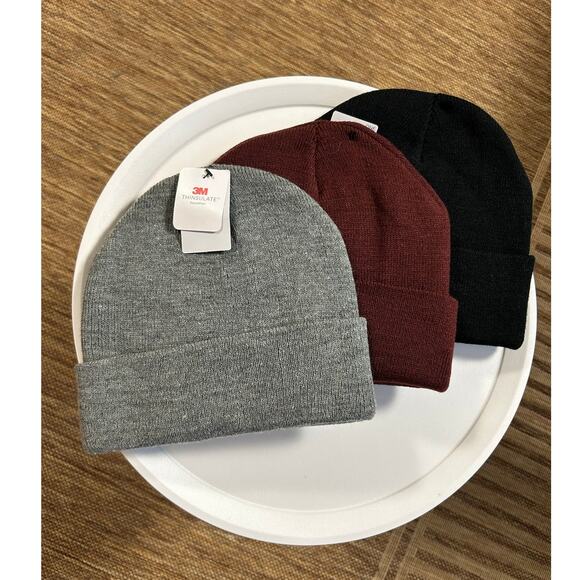 West Loop Unisex Adult 3M Winter Beanie Hat Bundle 3 Pc NWT - Picture 1 of 5